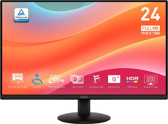 MSI Pro MP242L computer monitor 60.5 cm (23.8 ) 1920 x 1080 pixels Full HD LCD Black - imagine 2