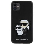 Karl Lagerfeld KLHCN61SANKCPK iPhone 11/ Xr 6.1" hardcase black Saffiano Karl & Choupette - imagine 3