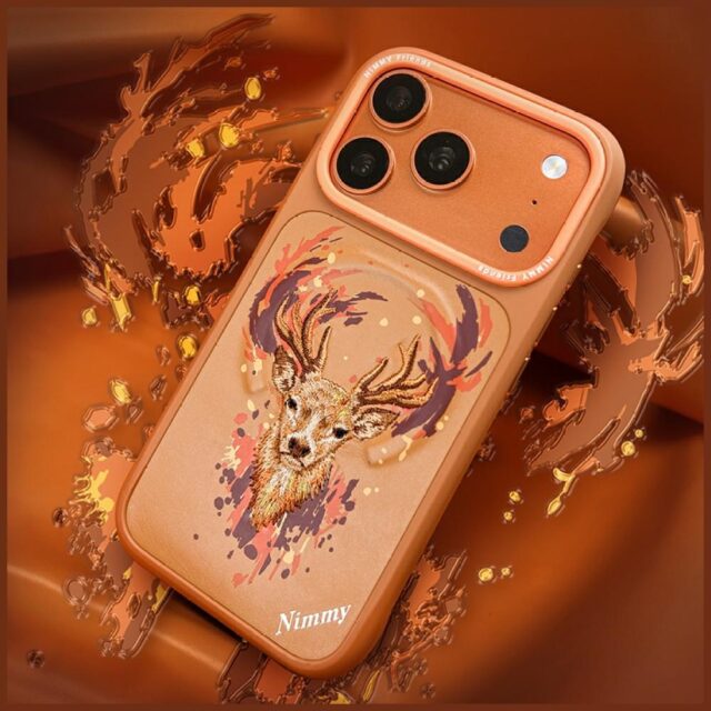 Etui Nimmy Jeleń MagSafe do iPhone 17     Pro Max pomarańczowy - imagine 8