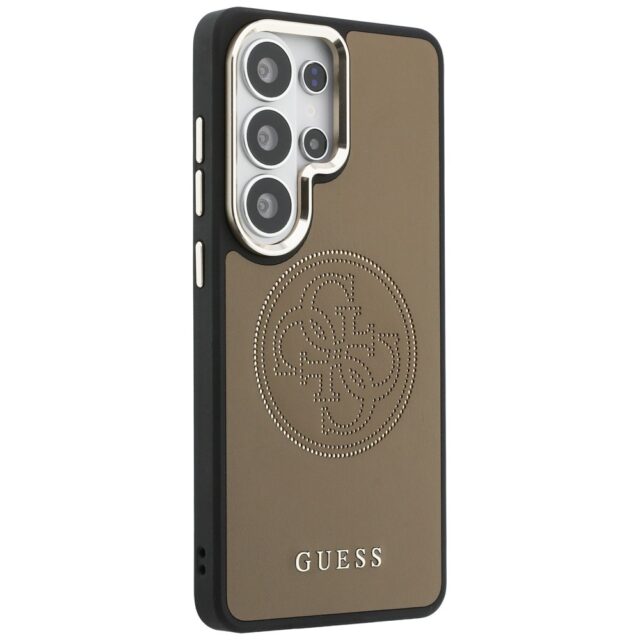 Case Guess Perforated Logo MagSafe for    Samsung Galaxy S26 Ultra brown - imagine 5