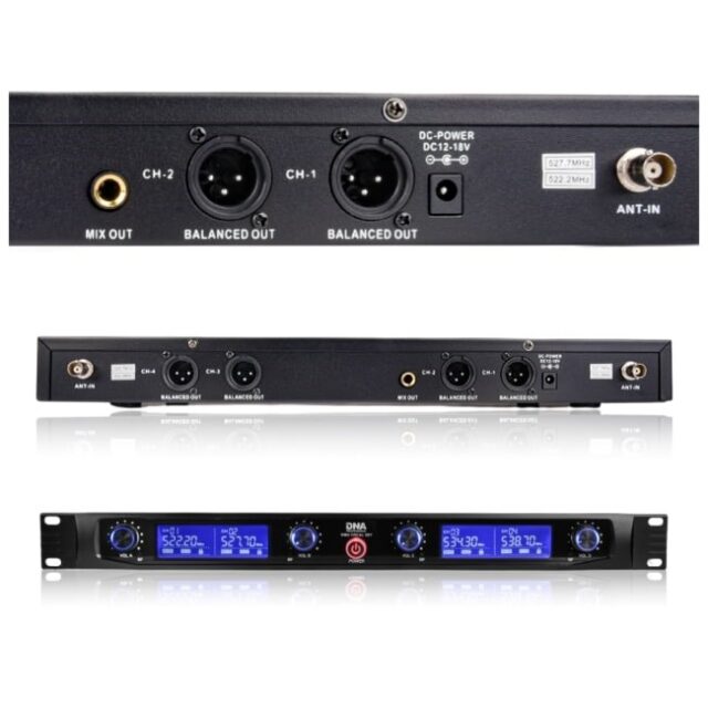 DNA WM4 Vocal Set - set (wireless microphone  4x handheld transmitter  UHF sound system) - imagine 4