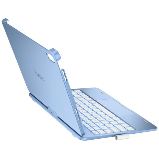 Case Flexbook Touch Typecase with keyboard for  iPad 11" (A16) 2025 / iPad 10.9" 2022 light blue - imagine 10