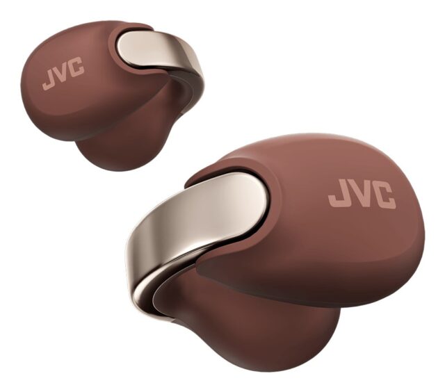 JVC HA-NP1TTU - open-back TWS earcuff headphones  burgundy - imagine 5