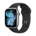 Watch Apple Watch Series 11 (2025) GPS 42mm Space Grey Aluminium Case with Black Sport Band M/L - Grey
