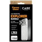 CARE by PanzerGlass Flagship Explorer 3in1 Case + Glass + Lens Protection Kit for iPhone 17 Pro Max - imagine 5