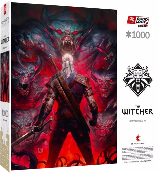 Good Loot Comic Book Puzzle: The Witcher (Wiedźmin) Corvo Bianco  1000 elementów - imagine 3