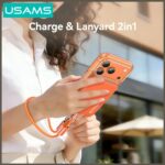 Cable USAMS U97 60W USB-C to USB-C handstrap 30cm tarnish - imagine 5