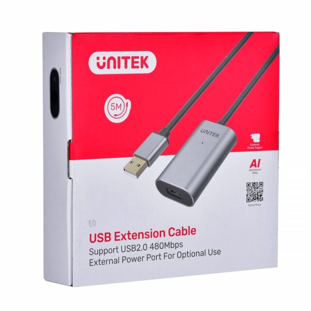 UNITEK Y-271 USB cable 5 m USB 2.0 USB A Grey - imagine 8