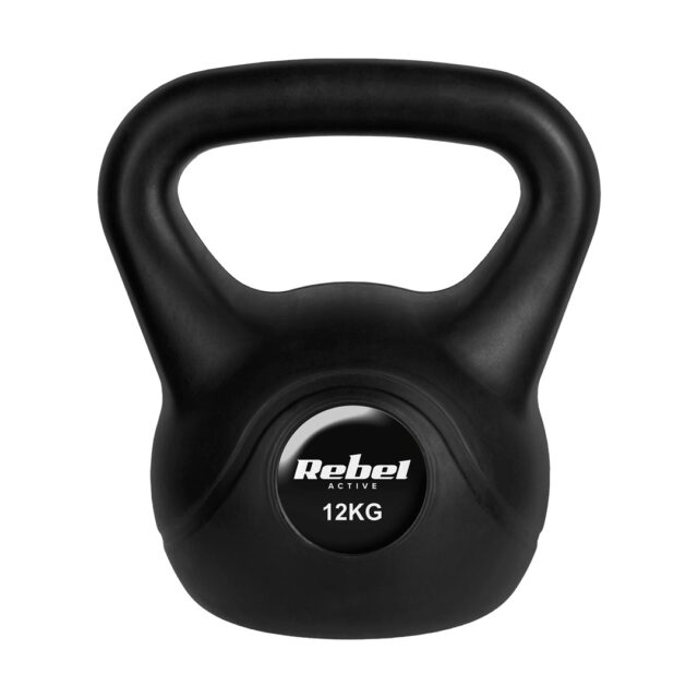 REBEL ACTIVE Bitumen kettlebell 12 kg - imagine 2
