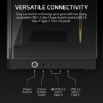 Corsair 4500X RS-R ARGB Tempered Glass Mid-Tower  Black Midi Tower - imagine 6