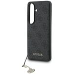 Case Guess 4G Classic Logo Charm MagSafe for Samsung Galaxy S26 black - imagine 5
