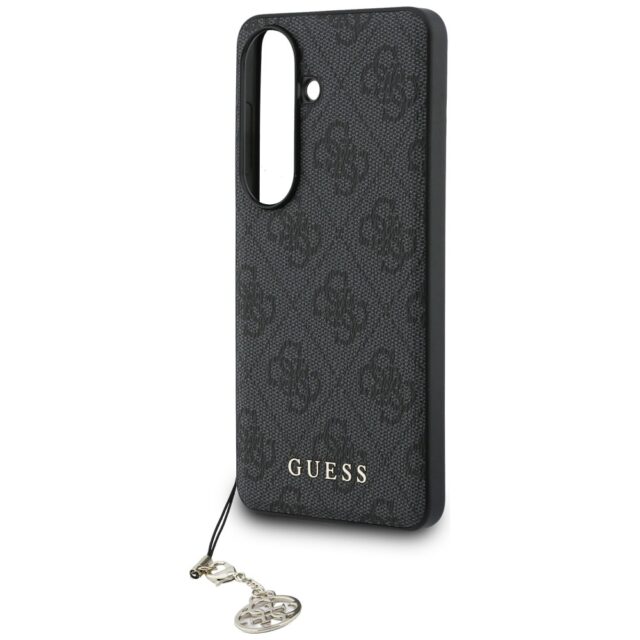 Case Guess 4G Classic Logo Charm MagSafe for Samsung Galaxy S26 black - imagine 5
