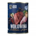JOHN DOG Berry Puppy Beef and rabbit with blackberries - Wet dog food - 6 x 400 g