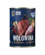 JOHN DOG Berry Puppy Beef and rabbit with blackberries - Wet dog food - 6 x 400 g