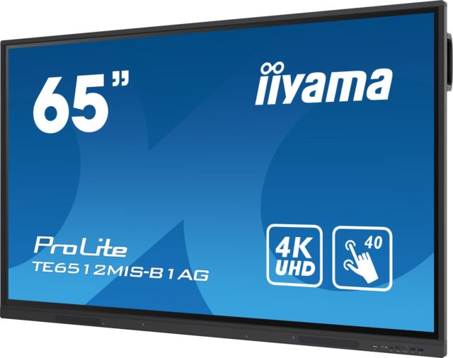 iiyama ProLite TE6512MIS-B3AG 65  4K UHD Touch Monitor HDMI/VGA/USB - imagine 4