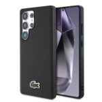Case Lacoste Iconic Petit Pique Woven Logo MagSafe to Samsung Galaxy S25 Ultra black - imagine 9