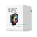 DeepCool AG500 BK ARGB V2 Processor Air cooler 11.9 cm Black - imagine 6