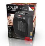 Adler AD 7702 Fan electric space heater Indoor Stainless steel 1500 W - imagine 2