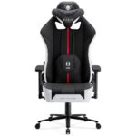 Gaming chair Diablo Chairs X-Player 2.0 Normal Size white-black - imagine 2