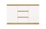 ARTISAN 2-DOOR 3-DRAWER CHEST OF DRAWERS/WHITE - imagine 2