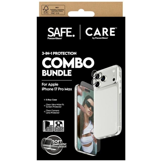 CARE by PanzerGlass Fashionable Combo 3in1 Case + Glass + Lens for iPhone 17 Pro Max - imagine 5