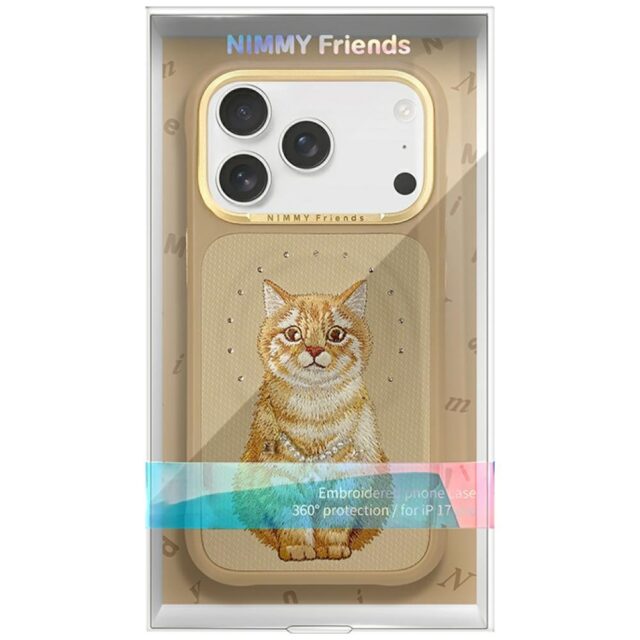 Etui Nimmy Lucky Fashion Cat MagSafe do   iPhone 17 Pro brązowy - imagine 8