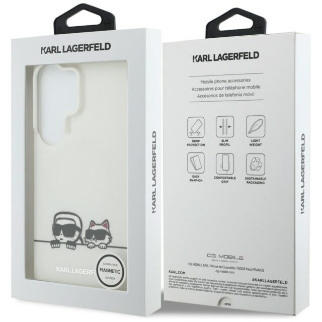 Case Karl Lagerfeld IML Peekaboo         Karl&Choupette MagSafe for Samsung Galaxy S26 Ultra transpa - imagine 9