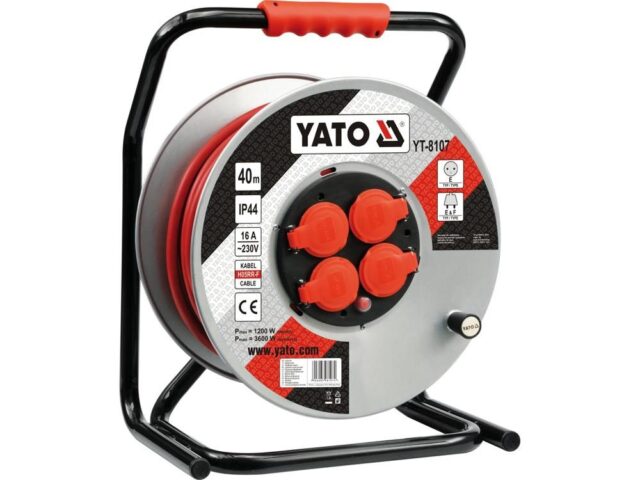 Yato YT-8107 cord reel 4 AC outlet(s) 40 m - imagine 2