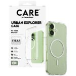 CARE by PanzerGlass Flagship Urban Explorer Case w. White MagSafe for iPhone 17 Clear - imagine 4