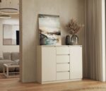 CHEST OF DRAWERS WITH 2 DOORS AND 4 DRAWERS  CASHMERE COLOUR - imagine 8