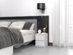 MALWA M2 WHITE BEDSIDE TABLE - imagine 8