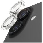 Tempered glass lens protector PanzerGlass Hoops Glitter for iPhone 17 / 16 / 16 Plus silver - imagine 2