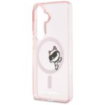 Case Karl Lagerfeld IML Peekaboo         Choupette MagSafe for Samsung Galaxy S26 pink - imagine 6