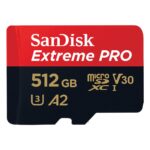 SD MicroSD Card 512GB SanDisk Extreme Pro SDXC inkl. Adapt - imagine 2