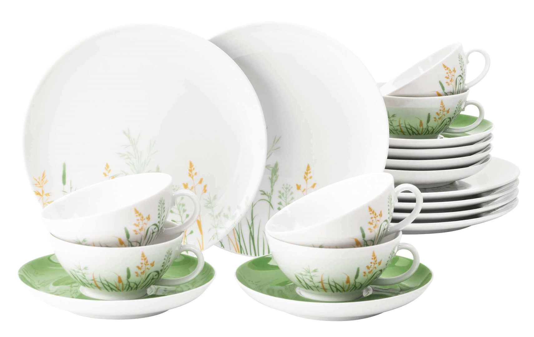 cps-3b590b5c84c269ec4a65614d4d6fd190-2026-03-29-23-06-57 Tea set for 6 people SELTMANN MEADOW GRASSES GREEN - imagine 1
