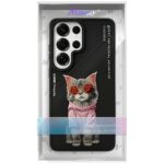 Etui Nimmy Glasses Cool Cat do Samsung    Galaxy S26 Ultra czarny - imagine 6
