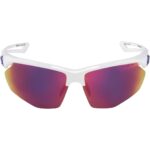 ALPINA Okulary na rower NYLOS HR  biało-fioletowe szkło fioletowe lustro Cat.3