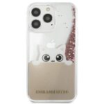 Karl Lagerfeld KLHCP13LPABGNU iPhone 13Pro / 13 6,1" pink hardcase PEEK A BOO Liquid Glitter - imagine 3