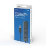 Savio AK-57 USB-A - 3 x USB-A HUB with RJ-45 Gigabit Ethernet adapter 5000 Mbit/s grey USB 3.2 Gen 1 (3.1 Gen 1) Micro-B 5000 Mbit/s Black - imagine 8