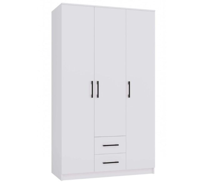 ROMANA wardrobe 120x205 White without mirror - imagine 3