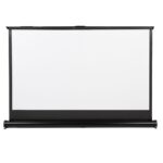 Maclean Portable Projection Screen Compact 40  16:9 Free-Standing Office Cinema Matt White Home - imagine 7