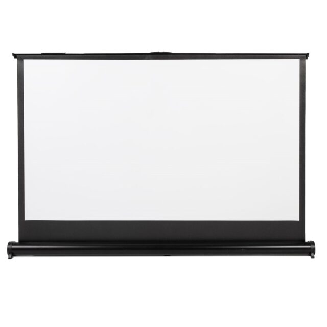 Maclean Portable Projection Screen Compact 40  16:9 Free-Standing Office Cinema Matt White Home - imagine 7