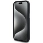 Case Karl Lagerfeld Silicone Shadow Metal Initial MagSafe for iPhone 15 black - imagine 5