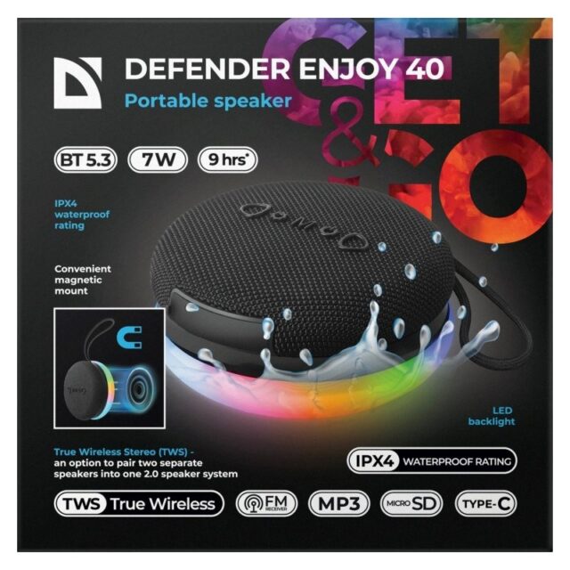BLUETOOTH SPEAKER DEFENDER ENJOY 40 7W - imagine 8