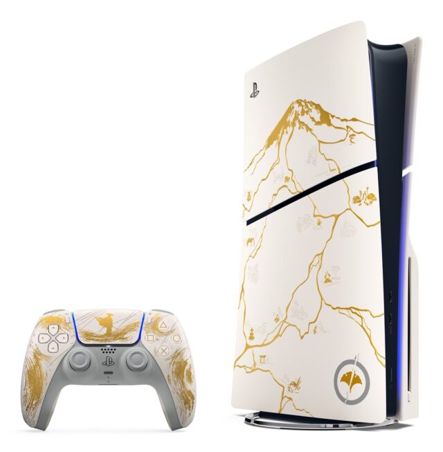 Sony PlayStation 5 Console - Ghost of Yotei Gold Limited Edition Bundle (model group - slim) - imagine 2