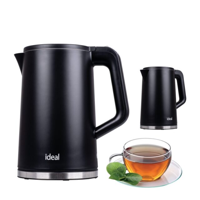 IDEAL Kettle 1.7 l  steel body  power 1500 W  black - imagine 5