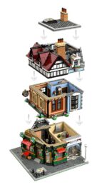 LEGO ICONS 10350 Tudor Corner - imagine 9