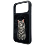 Etui Nimmy Lucky Fashion Cat MagSafe do   iPhone 17 Pro Max czarny - imagine 2