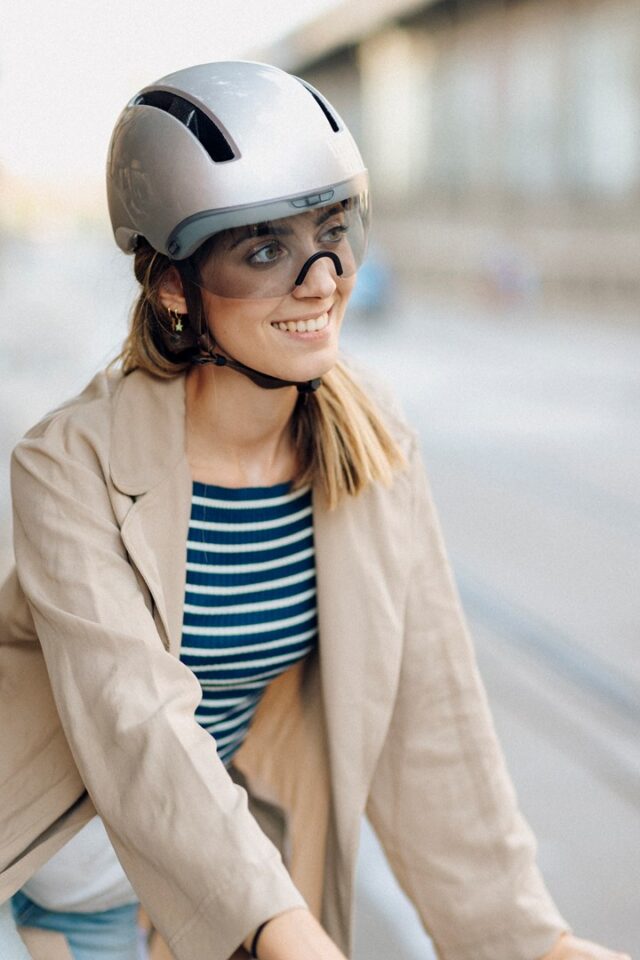 Kask Rowerowy HJC CALIDO PLUS Srebrny PEARL GREYISH SILVER r.M - imagine 10