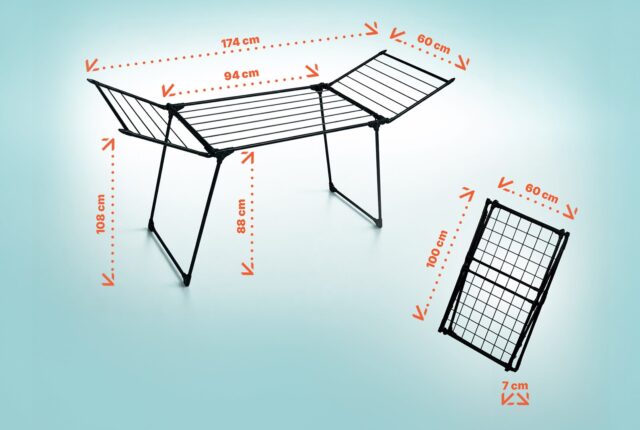 PROMIS SCOPELLO clothes dryer  extendable  black - imagine 3